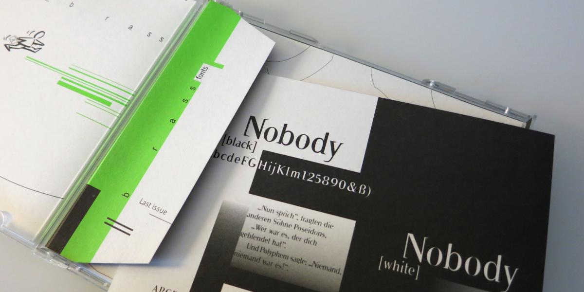 BrassFonts Analogue Catalogue Typefaces on Cards