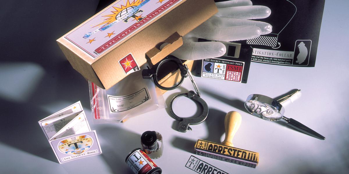 BrassFonts Type Copz Investigation Kit