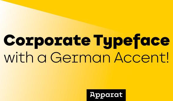 Customized and individualized corporate typeface based on BF Garant Pro